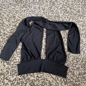 Black Wrap Top